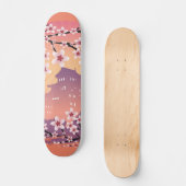 Skateboard Fleur de pêcher (Recto)