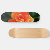 Skateboard Fleur de rose orange (Horz)