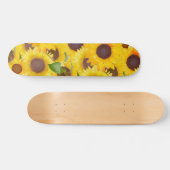 Skateboard Fleur de soleil jaune pâle (Horz)