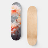 Skateboard Fleur de teint élégante et abstraite, flux brumeux (Recto)