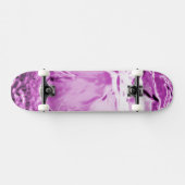 Skateboard Fleur de verre violet (Horz)