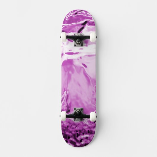 Skateboard Fleur de verre violet (Recto)