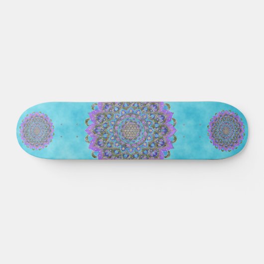 Skateboard Fleur De Vie - Mandala India Style 2 (Horz)