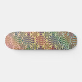 Skateboard Fleur de vie - motif de grunge de timbre 1 (Horz)