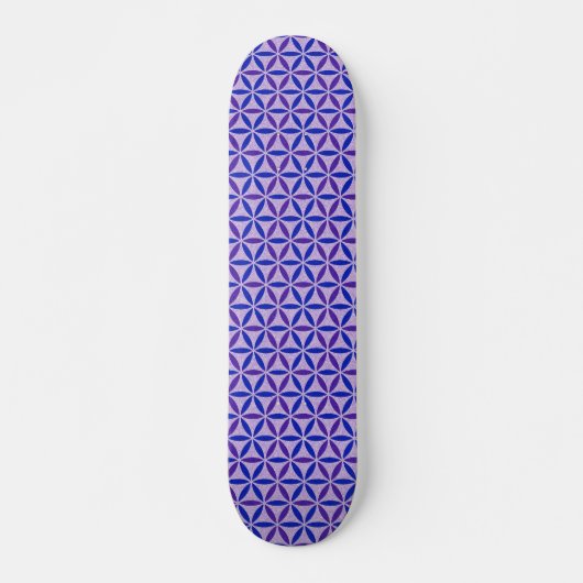 Skateboard Fleur de vie - motif de timbre - BG 4 (Devant)