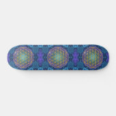 Skateboard Fleur de Vie - or - fractale 1 (Horz)