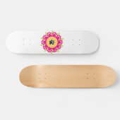 Skateboard Fleur d'empreintes de pattes (Horz)