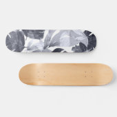 Skateboard Fleur d'été à l'aquarelle (Horz)