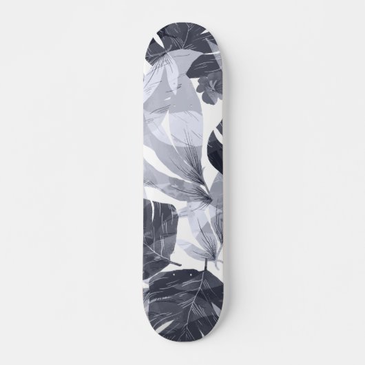 Skateboard Fleur d'été à l'aquarelle (Devant)