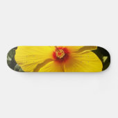 Skateboard Fleur d'Hibiscus jaune (Horz)