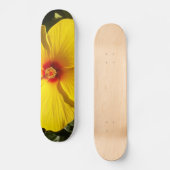 Skateboard Fleur d'Hibiscus jaune (Recto)