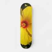 Skateboard Fleur d'Hibiscus jaune (Recto)