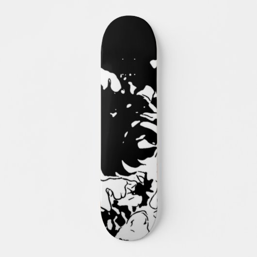 Skateboard Fleur Doodle (Devant)