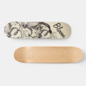 Skateboard Fleur en fleurs (Horz)