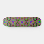 Skateboard Fleur/étoiles super de style hippie (Horz)