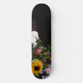 Skateboard Fleur foncée + Tournesol (Recto)