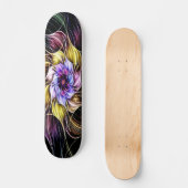 Skateboard fleur fractale (Recto)