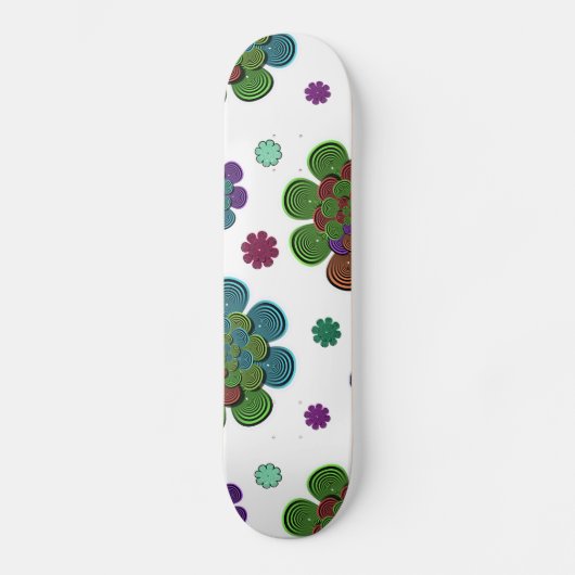 Skateboard Fleur Fractale Deux (Recto)