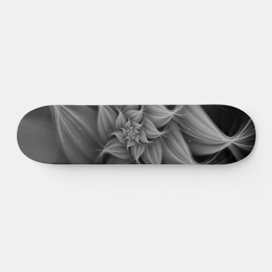 Skateboard Fleur Gris Awesome Fractale (Horz)