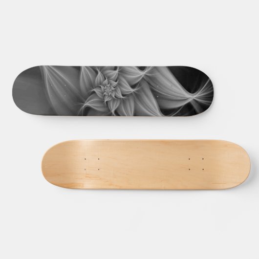 Skateboard Fleur Gris Awesome Fractale (Horz)