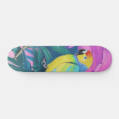 Skateboard Fleur/Hawaii/Tropical/perroquet (Horz)