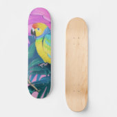 Skateboard Fleur/Hawaii/Tropical/perroquet (Recto)