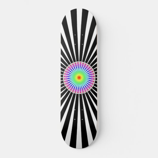 Skateboard Fleur hypnotique (Recto)
