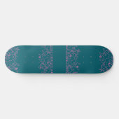 Skateboard Fleur ILY - Nom personnalisé ASL Design (Horz)