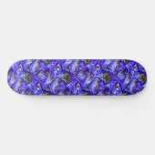 Skateboard Fleur Iris Violet / Esthétique / Carrelé / (Horz)