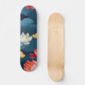Skateboard Fleur Lotus intemporelle (Recto)