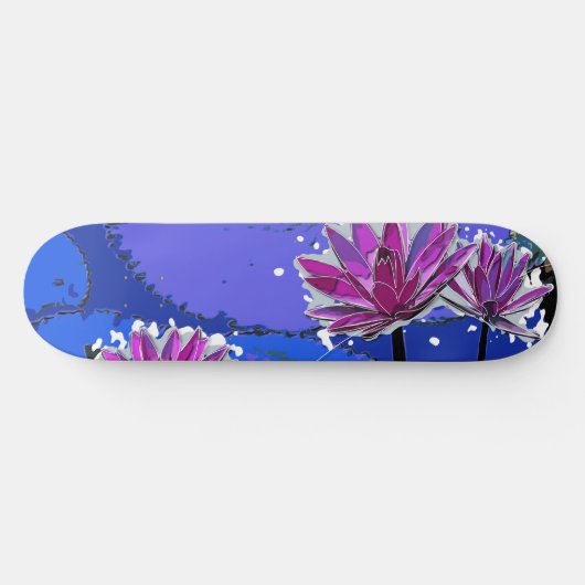 Skateboard Fleur Magenta Lotus (Horz)