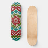 Skateboard Fleur mandalaic hypnotique (Recto)