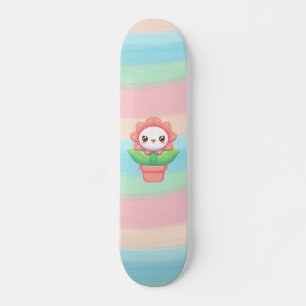Skateboard Fleur mignonne, capricieuse en pot