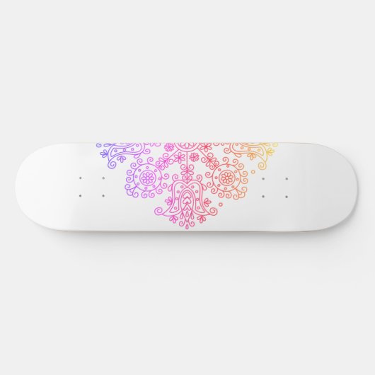 Skateboard Fleur Ombre (Horz)