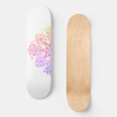 Skateboard fleur ombrée  (Recto)