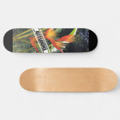 Skateboard Fleur orange tropicale (Horz)