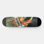 Skateboard Fleur orange tropicale (Horz)