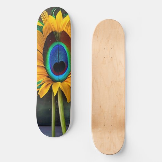 Skateboard Fleur Peacock Sunfeather (Recto)