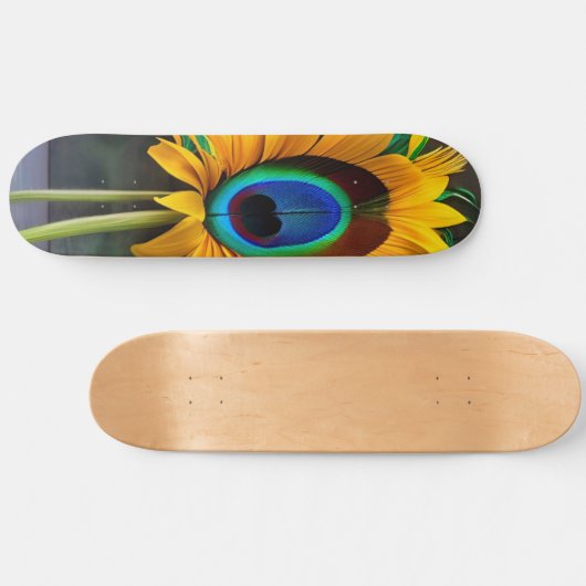 Skateboard Fleur Peacock Sunfeather (Horz)