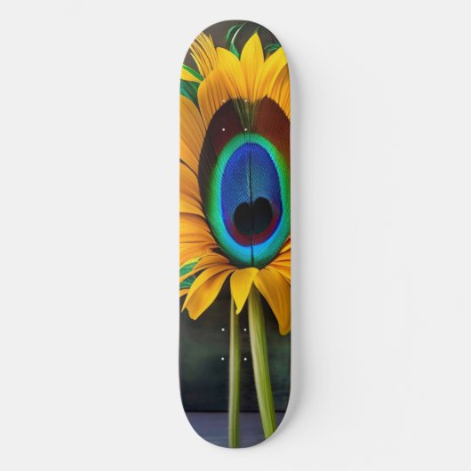 Skateboard Fleur Peacock Sunfeather (Recto)