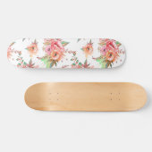 Skateboard fleur printanière (Horz)