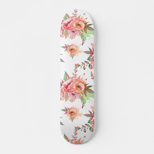 Skateboard fleur printanière (Devant)