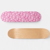 Skateboard Fleur rose hawaïenne (Horz)