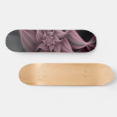 Skateboard Fleur Rose impressionnante Fractale (Horz)