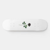 Skateboard Fleur rose noire (Horz)