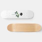 Skateboard Fleur rose noire (Horz)