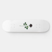 Skateboard Fleur rose noire (Horz)