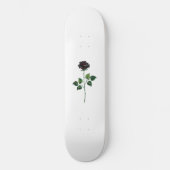 Skateboard Fleur rose noire (Recto)