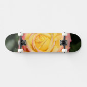 Skateboard Fleur rose rose jaune chaud (Horz)