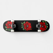Skateboard Fleur rouge (Horz)